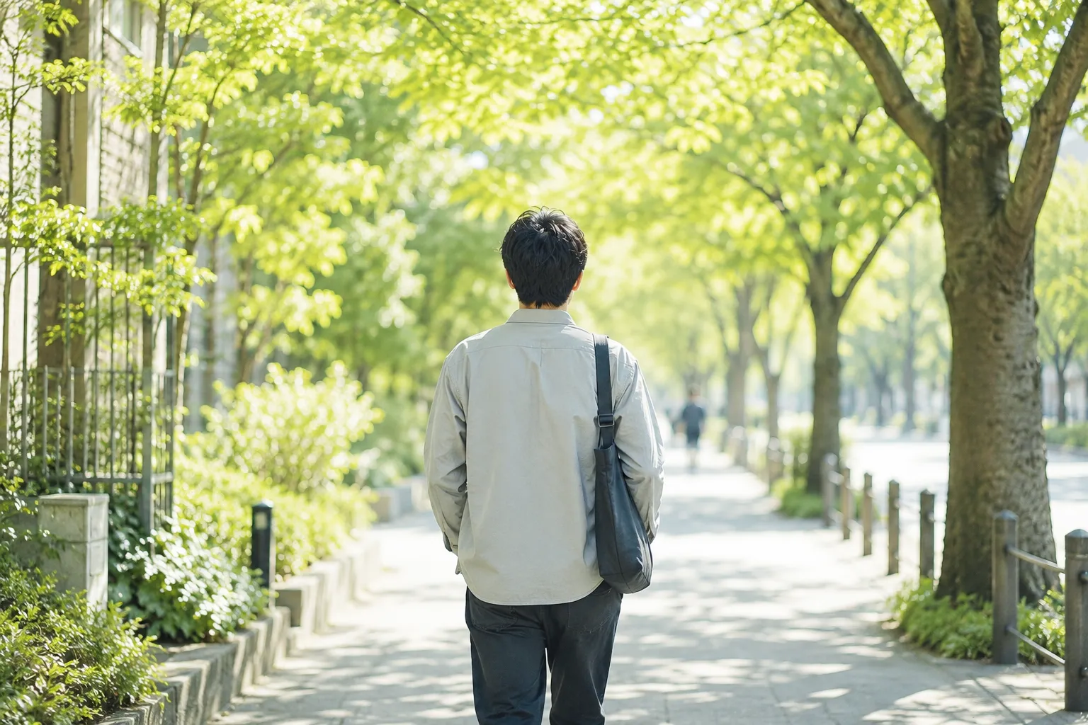 頼もしい後ろ姿