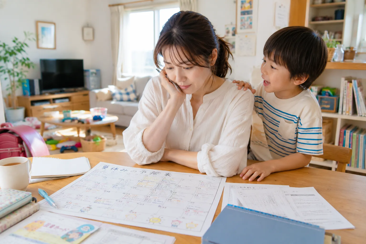 夏休みを前に憂鬱なママ