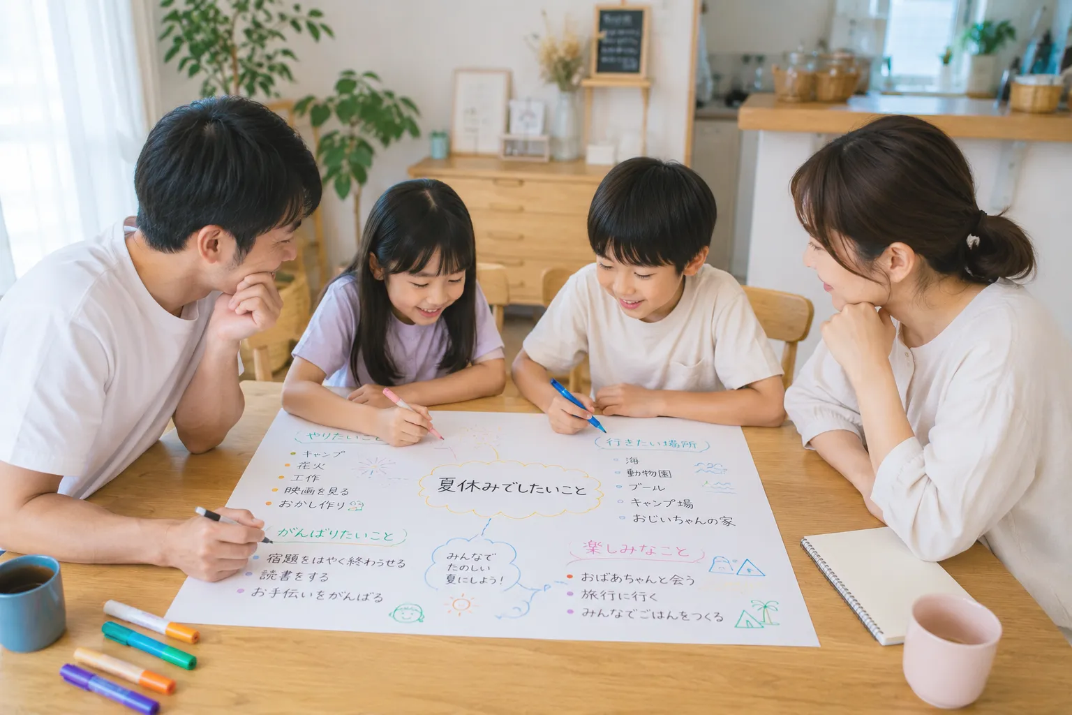 家族会議の様子
